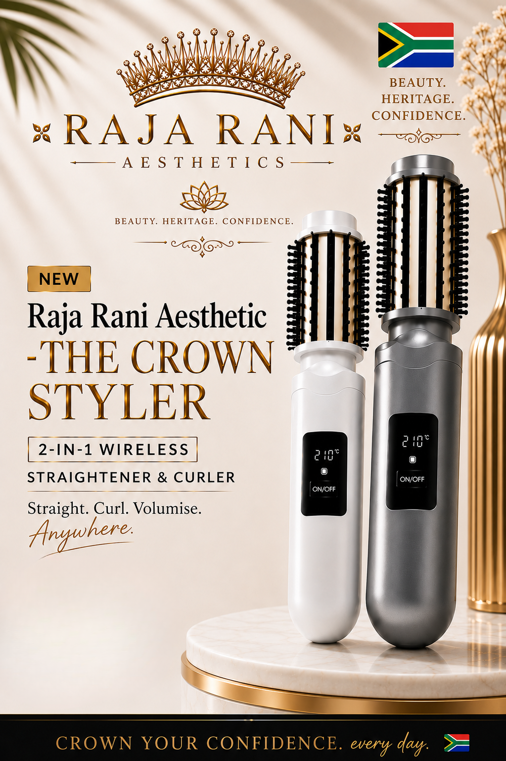 Raja Rani Aesthetics™ - The Crown Styler